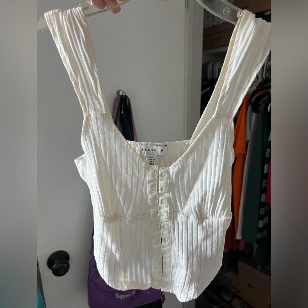 Top shop corset like crop top